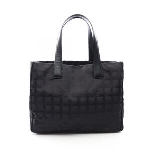 CHANEL Black Leather Tote Bag